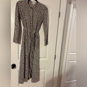 Anthropologie Cloth & Stone Black and Gray Dress